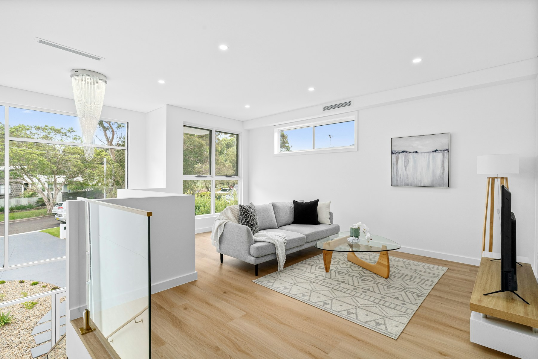 Illustrative welcoming home interior